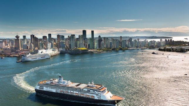 Vancouver Port with Cruise Ship